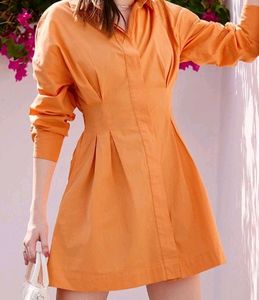 Orange Mini Tshirt Dress From Souled Store Summer