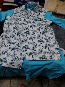 3 Piece Kurta ,pant And Jacket Set