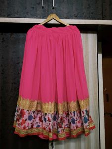 Elegant Pink &amp; Gold Sari Blouse