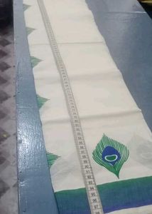 Kerala Set Saree - Peacock Design