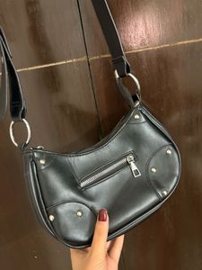 Adjustable  Black Shoulder Strap  Bag