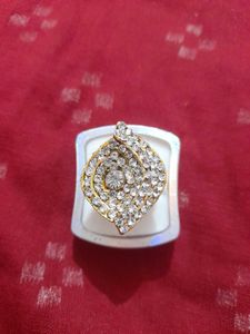 Rhinestone Cocktail Ring