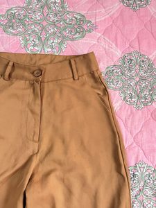 Women Tailored Straight Fit Trousers