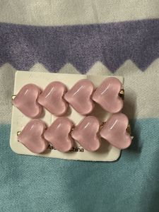 Pink Heart Hair Clips