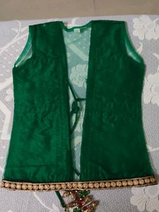 Girls Embroidered Jacket with Dupatta for Girls - Size 26