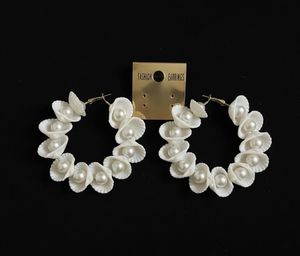 Combo Of 3 Shell &amp; Pearl Earrings