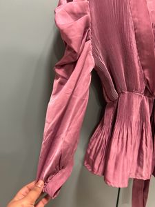 Dusty Rose Pleated Top