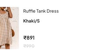 Ruffle Tank Dress