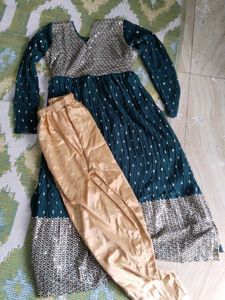 Teal Embellished Maxi Dress