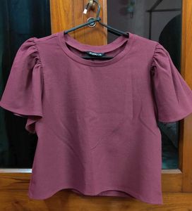 Cute Maroon Colour Top For Women