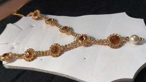 OFFER❗❗Gold Tone Floral Y Necklace