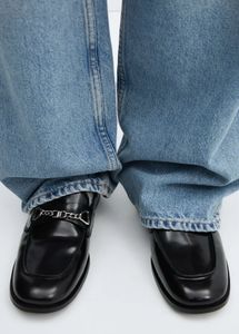 Mango Leather Horsebit Loafers