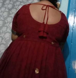 Elegant Ethnic Maroon Color Gown