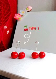 Cherry Blossom Earrings 🍒🌸