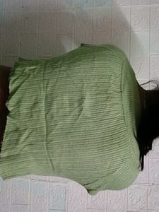 Cropped Knit Top - Sage Green