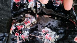 Floral Velvet Bomber Jacket