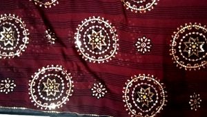 Chiffon Saree With Heavy Sequence Work