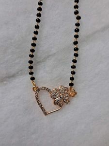 Heart &amp; Clover Mangalsutra Necklace