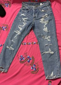 Ripped Jeans Blue H&amp;M