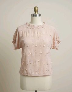 Pearl Beaded Top