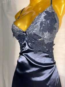 Lace Trimmed Satin Slip