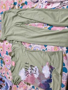 Cute Green Lounge Set STEELE In L Size Women