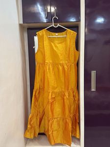 Cute Yellow Dress with Shrug