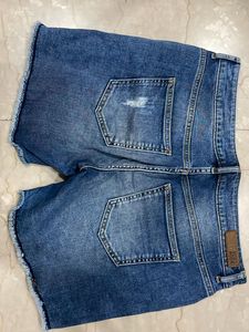 Blue Denim Shorts