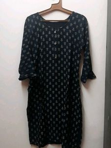 Printed Black Kurti