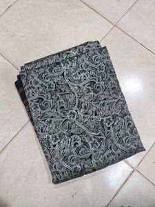 black Saree with beautiful patterns