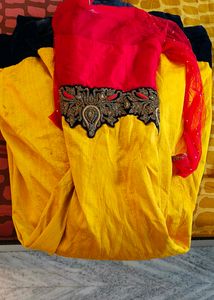 Yellow Red Gown