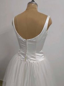 Elegant White Tulle Dress
