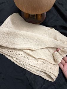 Beach find! Elegant Knit Crochet Bodycon Midi Dres