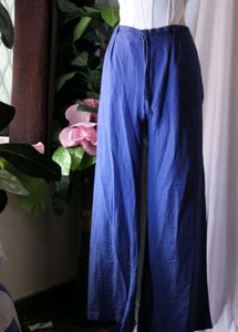 Lov Blue High Waist Viscose Pant