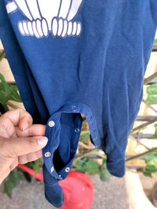 Baby Lion Blue Onesie