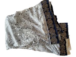 Velvet Embroidered Saree