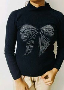 Black Bow Sweater