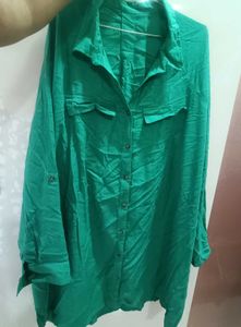 Plus Size Green Shirt Tunic - Never Used