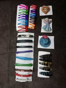 10 Necklace,8 Bangles,3 Bracelet,5 Earrings, Clips