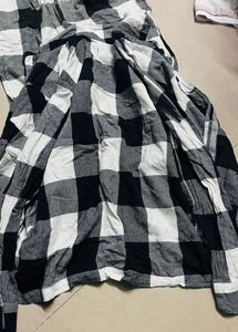 Old navy Night Dress Black And White medium M Size