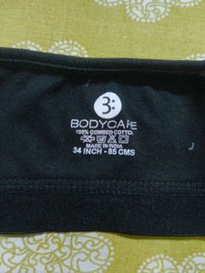 Black Branded Sports Bra