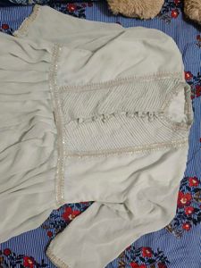 Elegant White Ethnic Gown