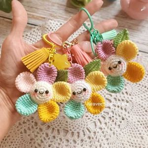 Crochet Bee Keychain