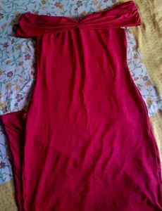 Red Bodycon Maxi Dress