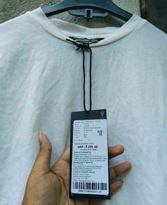 White Crop T-Shirt with Tags
