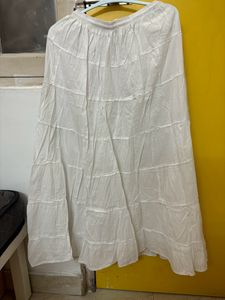Long White Skirt
