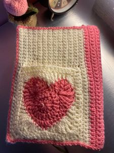 Crochet Heart Book Cover