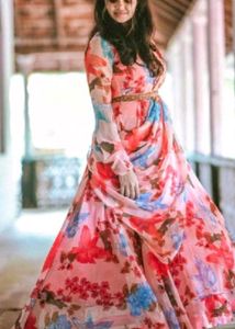 Floral Print Indian Suit
