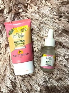 Pure Origin Combo Bb Cream+vitamin C Serum