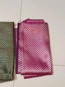 Blouse Fabric - Green &amp; Purple